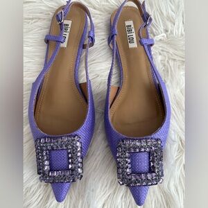 Bibi Lou Lavender Embellished Flats